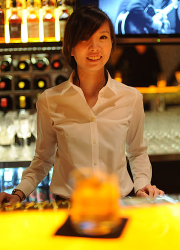 Home mini bar B28 lead bartender Aubrey Sim